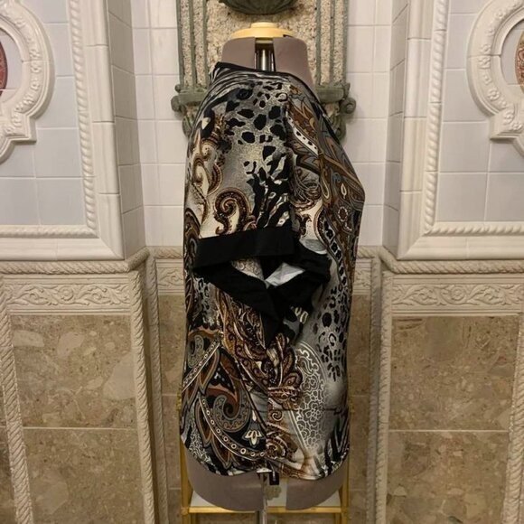 DressBarn. Sz Large. USA. Embellished, Studded, Banded Top. B55 - Picture 4 of 6